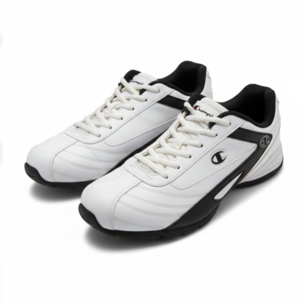 Champion Men’s Sneakers 10.5 White Lace Up Low Top Athletic Shoes EUC